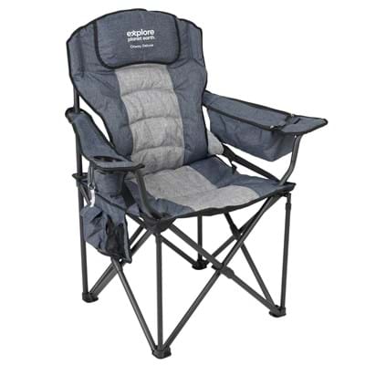 padded deluxe portable camp chair