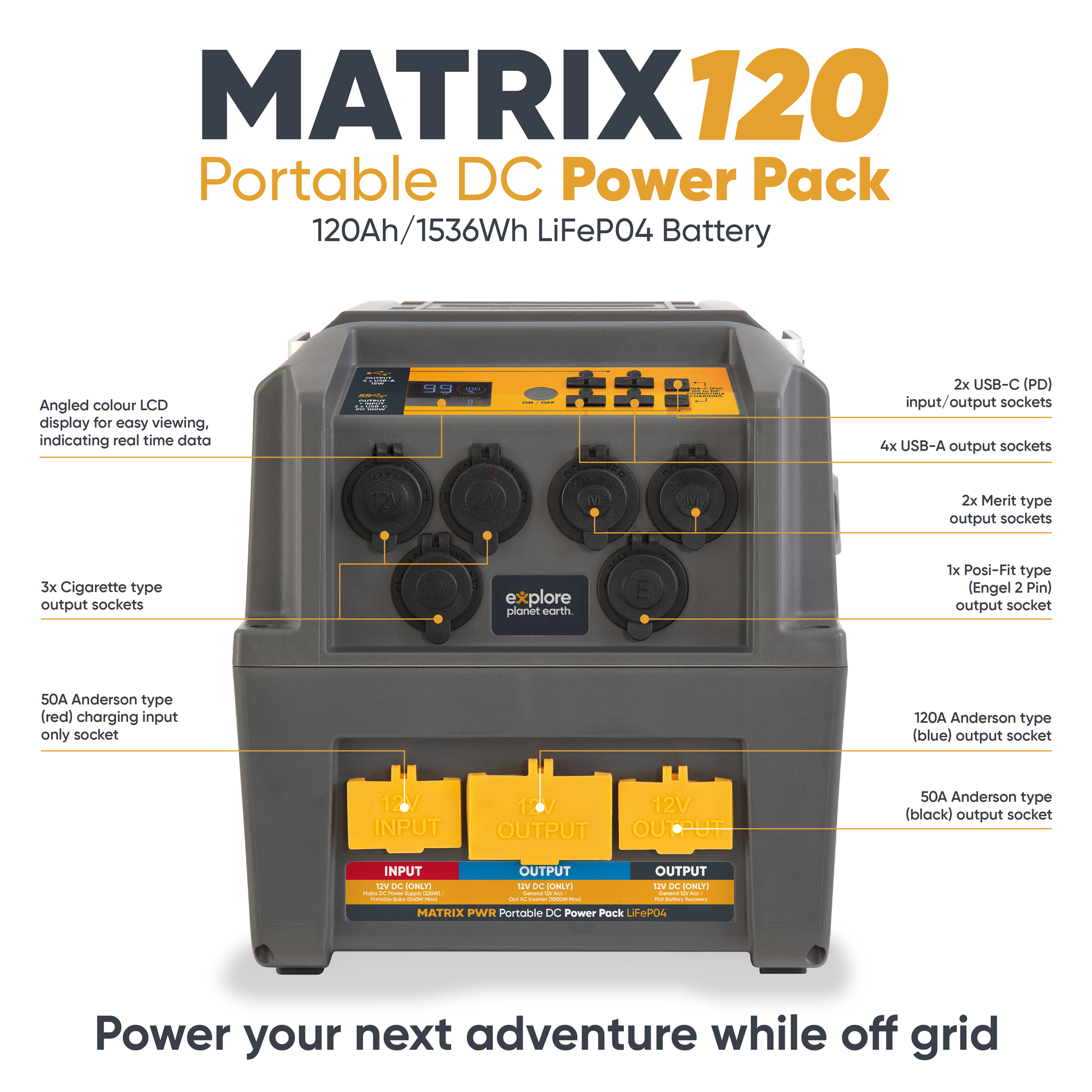 MATRIX 120 Portable DC Power Pack